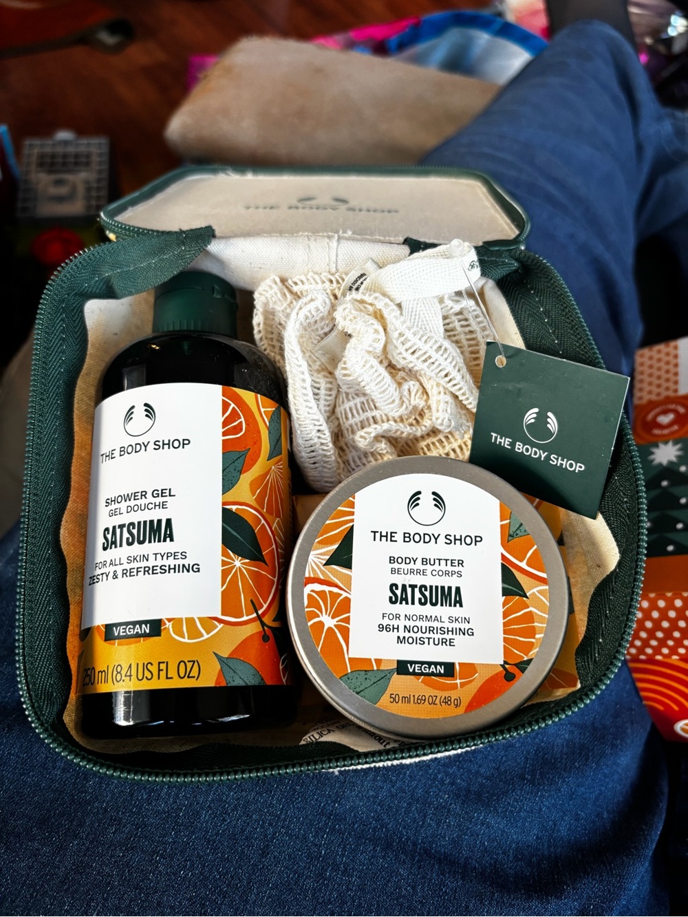 The Body Shop Satsuma Shower Gel & Body Butter Gift Set - Orange. New Sealed!